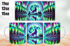 Wolf Mug Wrap Sublimation 11oz, 12oz, 15oz Product Image 1