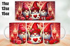 Happy Valentine Day Mug Wrap Sublimation 11oz, 12oz, 15oz Product Image 1