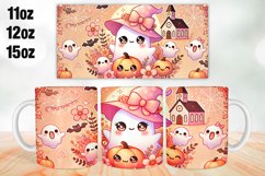 Halloween Bow Mug Wrap Sublimation 11oz, 12oz, 15oz Product Image 1