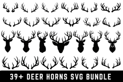 Deer Horns Svg Bundle|Horns SVG Cut files |Cricut Product Image 1