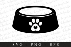 Cat food bowl SVG | SVG Cut files | Cricut Product Image 1