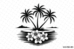 Palm trees Svg Design | Svg Cut Files | Digital Download Product Image 1