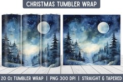 Christmas Tumbler Wrap | Christmas Sublimation | Tumbler Product Image 1