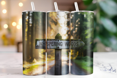 Whispering Woods Tumbler Wrap | Sublimation | Tumblers Product Image 1