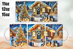 Christmas Mug Wrap Sublimation 11oz, 12oz, 15oz Product Image 1