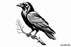 Crow Svg Design | Svg Cut Files | Digital Download Product Image 1