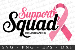 Suppport Squad PNG | Breast Cancer Awareness Png Product Image 1