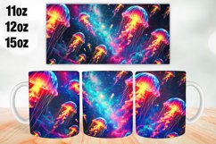 Jellyfish Mug Wrap Sublimation 11oz, 12oz, 15oz Product Image 1