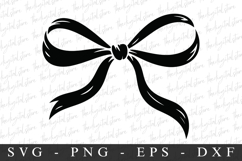 Black Bow Ribbon SVG | SVG Cut files | Cricut Product Image 1