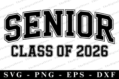Senior Class of 2026 svg | Graduation Svg | Svg cut file Product Image 1