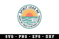 Spirit Lead Me Svg| SVG Cut files | Cricut Product Image 1