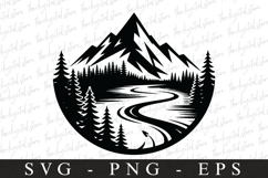Mountains svg | Svg cut file | Cricut Product Image 1