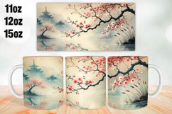 Flowers Mug Wrap Sublimation 11oz, 12oz, 15oz Product Image 1