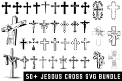 50 Jesous Cross Svg Bundle|Jesous Cross SVG Cut files | Product Image 1