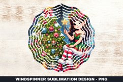 Christmas Wind Spinner Sublimation Design Product Image 1