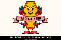 I&#039;m dead inside Clipart PNG | Spooky Season Png Product Image 1