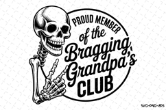 Bragging Grandpa&#039;s Club svg | Father&#039;s day Svg | Svg Files Product Image 1