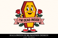 I&#039;m dead inside Clipart PNG | Spooky Season Png Product Image 1