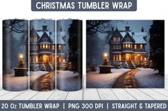Christmas Tumbler Wrap | Christmas Sublimation | Tumbler Product Image 1