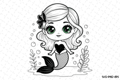 Mermaid Svg Design | Svg Cut Files | Digital Download Product Image 1