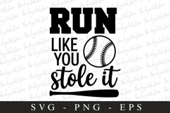 Run like you stole SVG | Sports Svg | Game day svg Product Image 1
