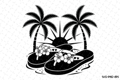 Palm Paradise Svg Design | Svg Cut Files | Digital Download Product Image 1