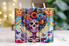Skeleton Tumbler Wrap Sublimation Design Product Image 1
