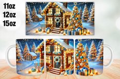 Christmas Mug Wrap Sublimation 11oz, 12oz, 15oz Product Image 1