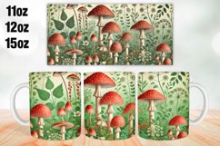 Mushroom Mug Wrap Sublimation 11oz, 12oz, 15oz Product Image 1