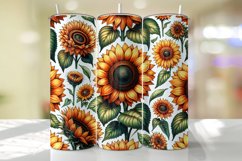 Sunflowers Tumbler Wrap Sublimation Design Product Image 1