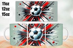 Football Mug Wrap Sublimation 11oz, 12oz, 15oz Product Image 1
