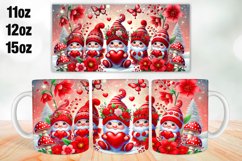 Happy Valentine Day Mug Wrap Sublimation 11oz, 12oz, 15oz Product Image 1