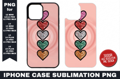 Heart iPhone Case Sublimation PNG | Sublimation Product Image 1