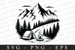 Mountains svg | Svg cut file | Cricut Product Image 1