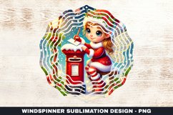 Christmas Wind Spinner Sublimation Design Product Image 1