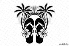 Palm Paradise Svg Design | Svg Cut Files | Digital Download Product Image 1