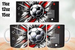 Football Mug Wrap Sublimation 11oz, 12oz, 15oz Product Image 1