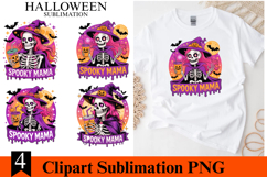 4 Halloween Spooky mama Clipart PNG | Spooky Season Png Product Image 1