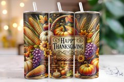 Happy Thanksgiving Tumbler Wrap | Sublimation | Tumblers Product Image 1