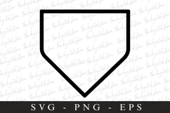 Baseball home plate SVG | Sports Svg | Game day svg Product Image 1