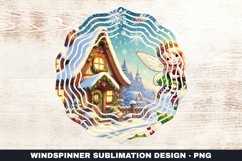 Christmas Wind Spinner Sublimation Design Product Image 1