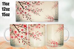 Flowers Mug Wrap Sublimation 11oz, 12oz, 15oz Product Image 1