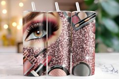 Makeup 20oz Tumbler Wrap Sublimation Product Image 1