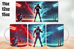 Baseball Mug Wrap Sublimation 11oz, 12oz, 15oz Product Image 1