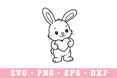 Bunny Egg SVG | SVG Cut files | Cricut Product Image 1