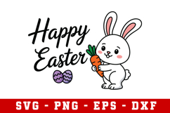 Happy Easter Svg Design | Easter Svg cut files Product Image 1
