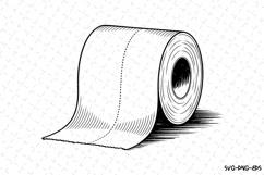 Tissue Roll Svg Design | Svg Cut Files | Digital Download Product Image 1