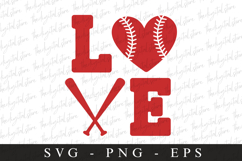 Baseball Love SVG | Sports Svg | Game day svg Product Image 1