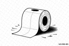 Tissue Roll Svg Design | Svg Cut Files | Digital Download Product Image 1