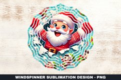 Christmas Santa Wind Spinner Sublimation Design Product Image 1